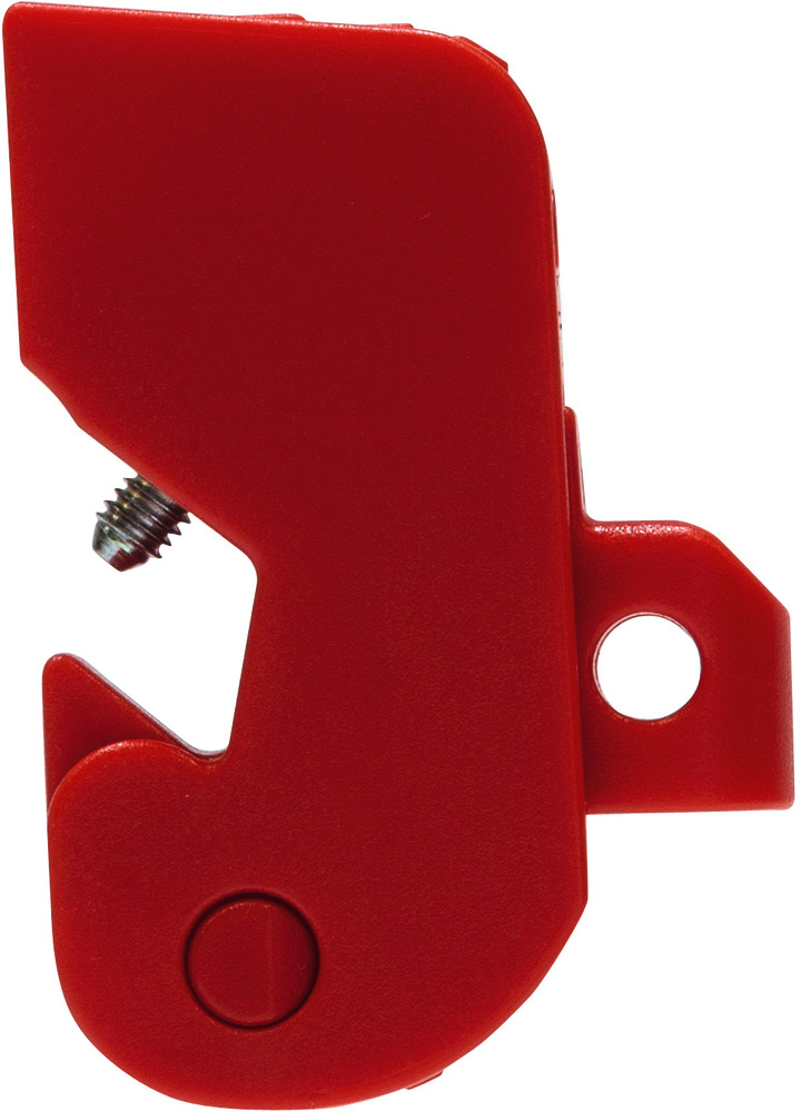 ABUS Red 1-Lock Lockout Plastic Circuit Breaker Lockout, 57 mm