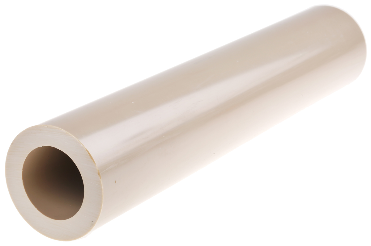 RS PRO Beige Polyetheretherketone Round PEEK Tubing, 300 mm x 56 mm OD x 40 mm ID