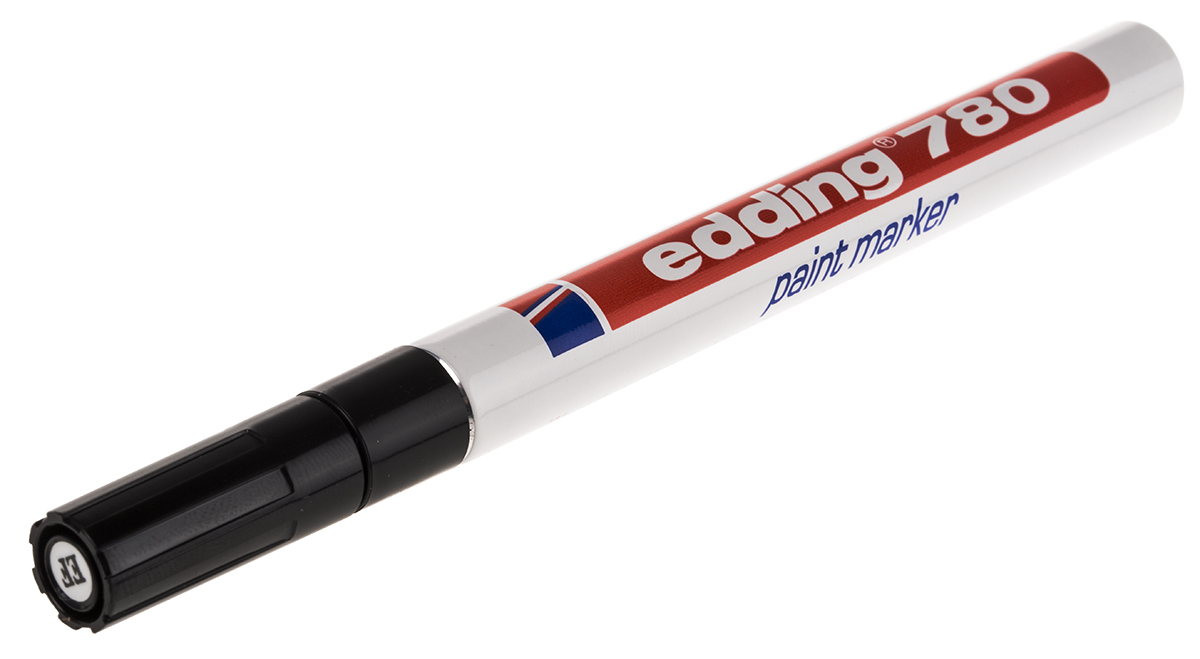 Edding Black 0.8 mm Extra Fine Tip Paint Marker Pen for use with Plastic, Glass, Wood, Metal
