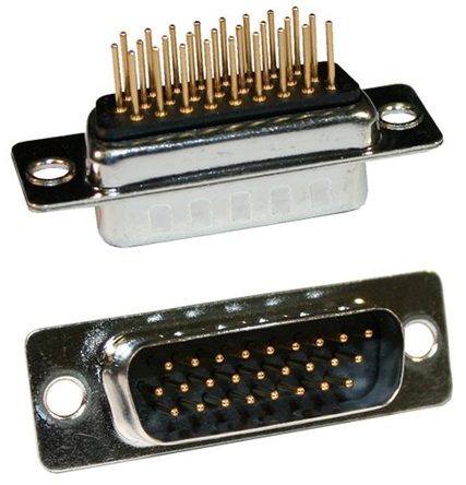 Norcomp 780 26 Way Straight 2.286 mm Pitch Plug-in D-Sub Connector Male