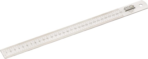 SAM 500 mm Steel Ruler Metric