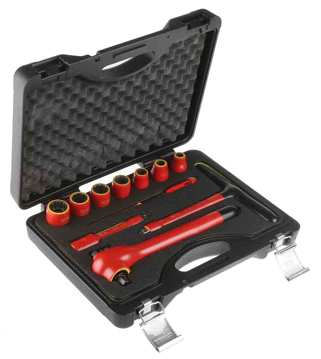 7811dmv Bahco 11-Piece 1/2 in Standard Socket Set VDE/1000V Approved