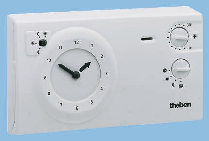 Theben CO Thermostat, 6 A, 230V ac, 30 °C, 10 °C