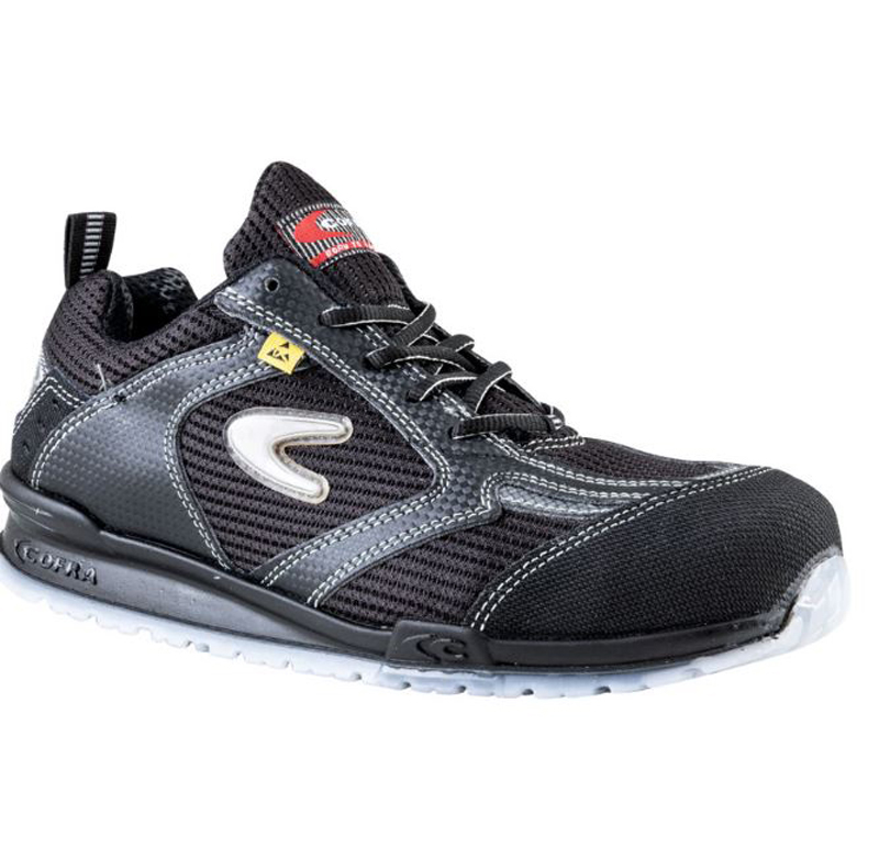 Cofra KRESS ESD S1PS FO SR Unisex Black Steel Safety Trainer, UK 5, EU 38