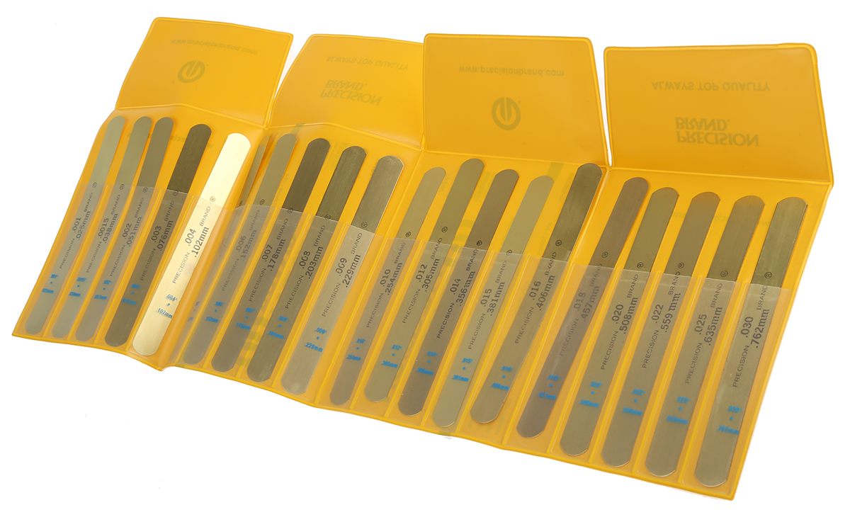 RS PRO Brass Feeler Gauge, 20 Blades