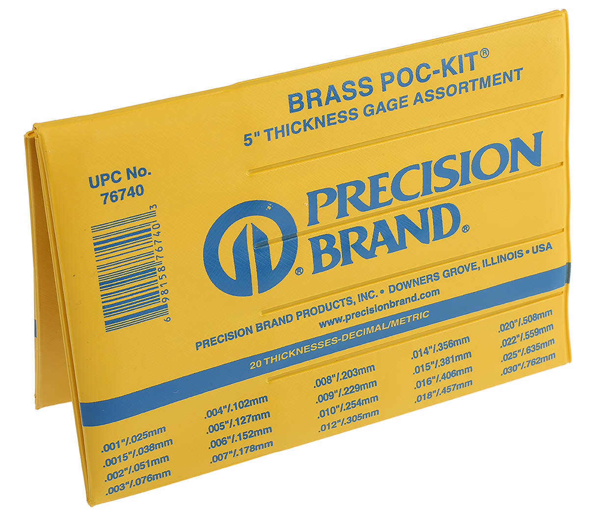 785-7831 RS PRO Brass Feeler Gauge, 20 Blades