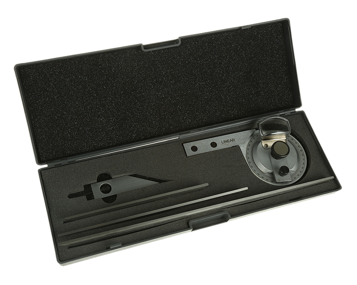 RS PRO Vernier Bevel Protractor, 150 mm Stainless Steel Blade