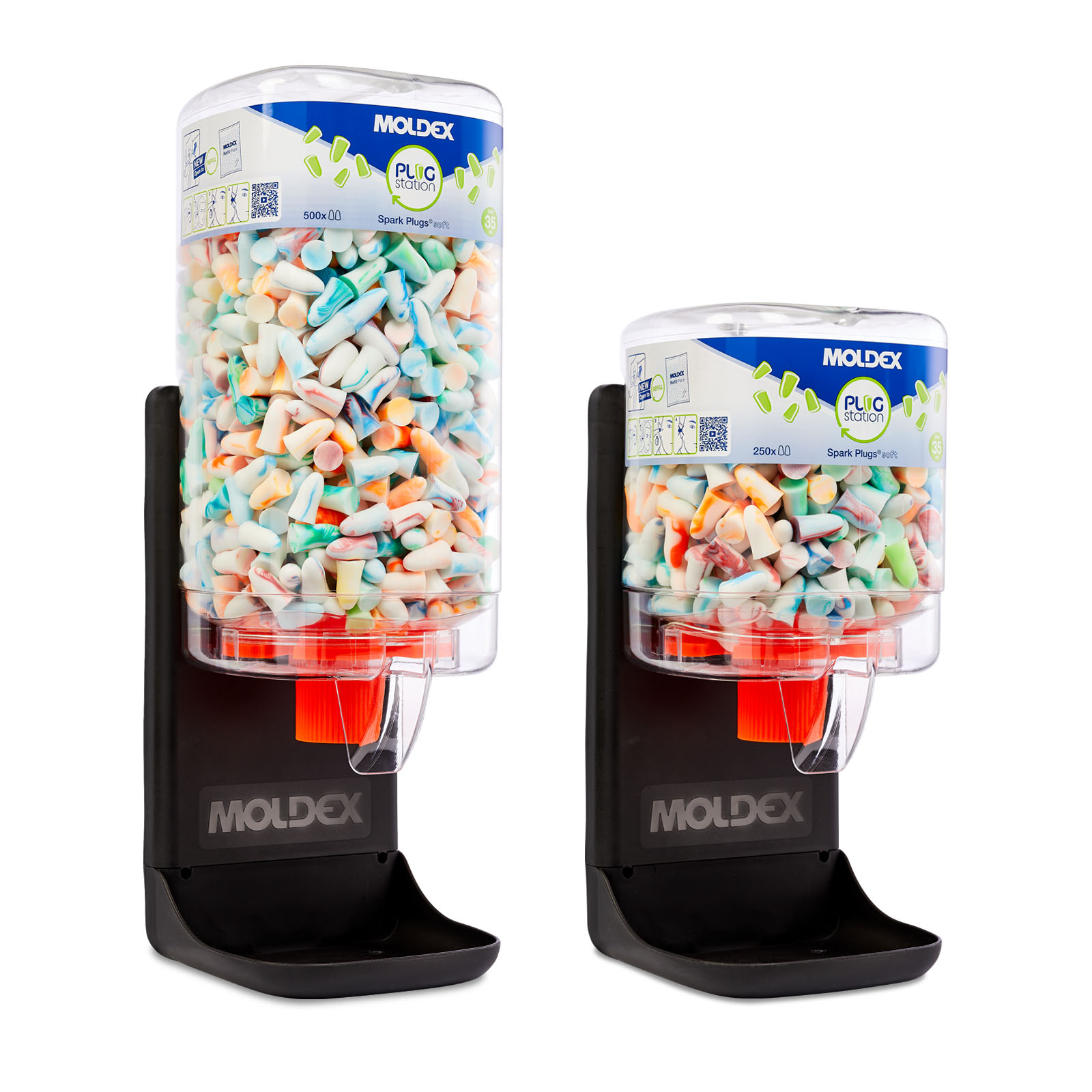 785001 Moldex Spark Plugs PlugStation 500 Series Multicolour Reusable Ear Plugs, 35 dB Rated 500