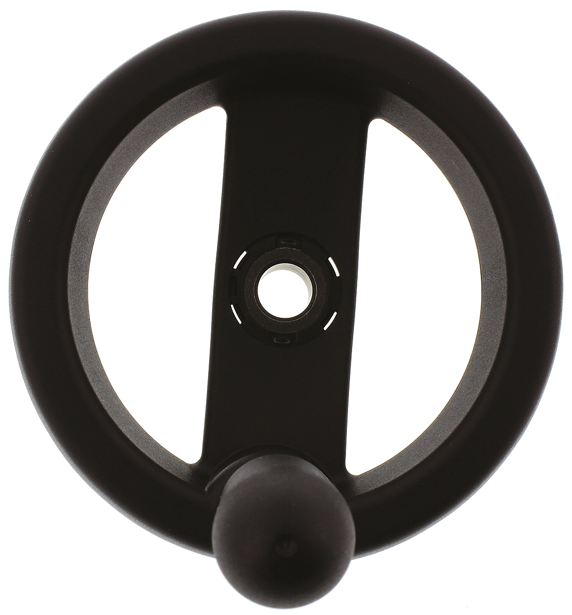 Elesa Black Technopolymer Hand Wheel, 99 mm diameter