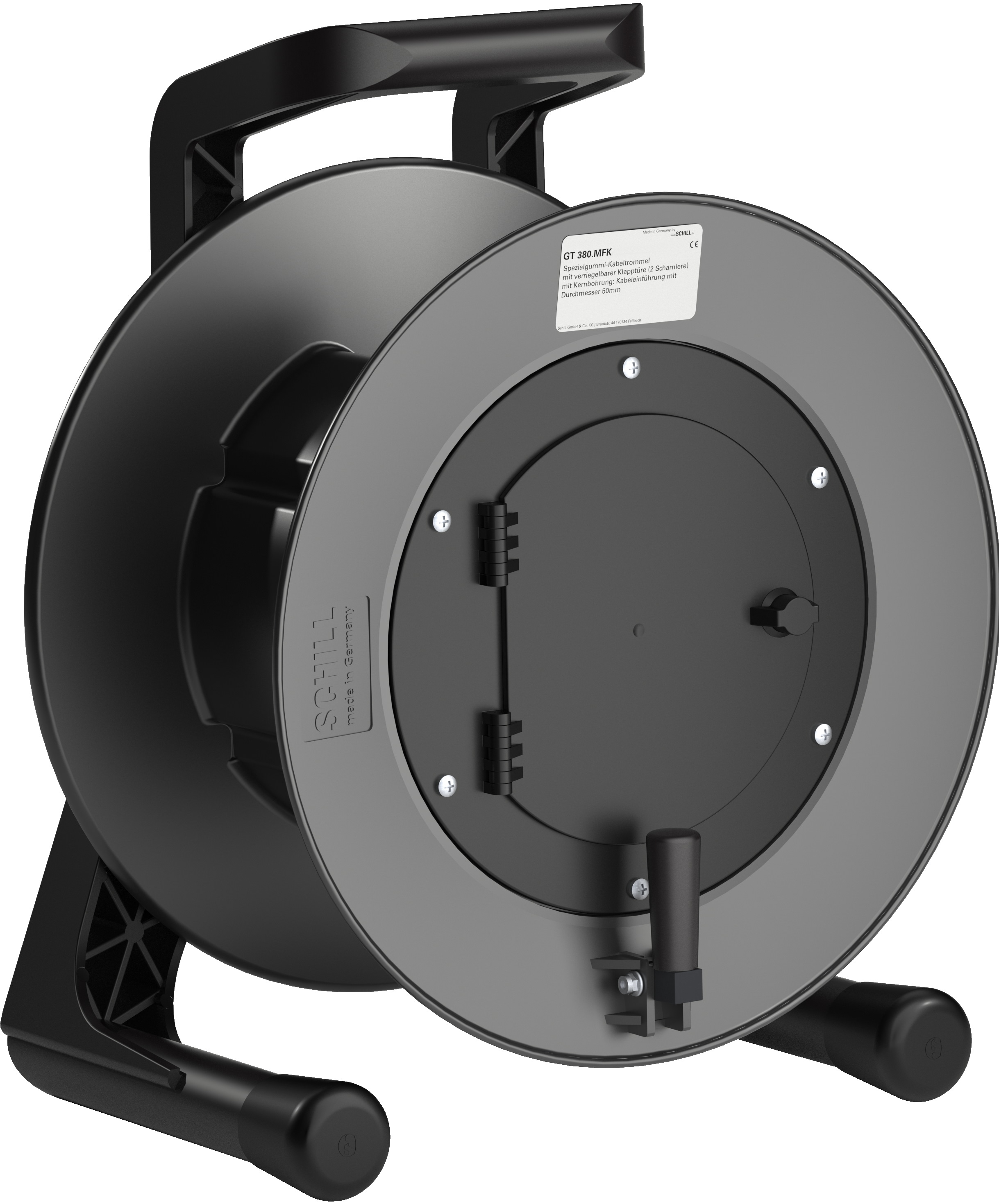 RS PRO Empty Cable Reel in Rubber Empty Cable Reel, 1