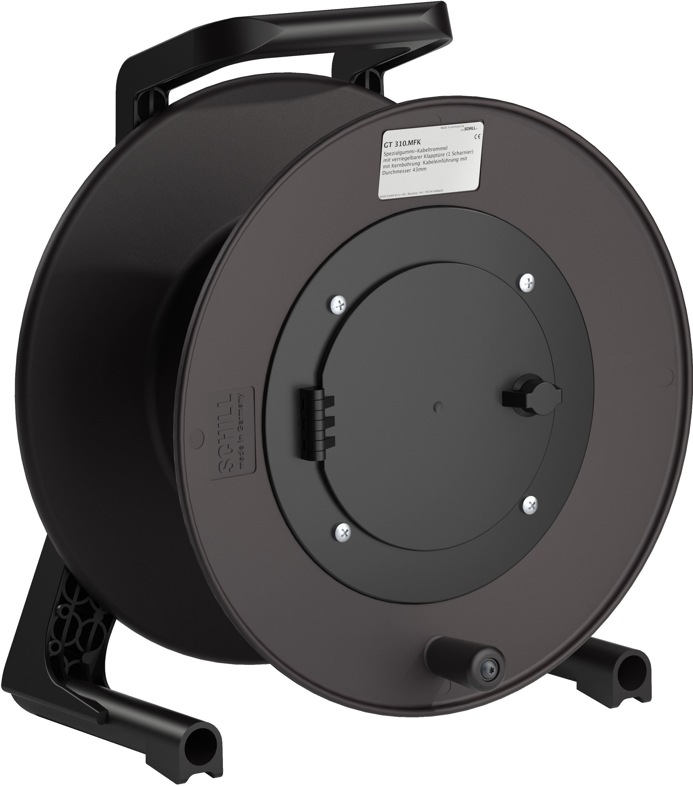 RS PRO Empty Cable Reel 200 m (L) x in Rubber Empty Cable Reel, 1 805