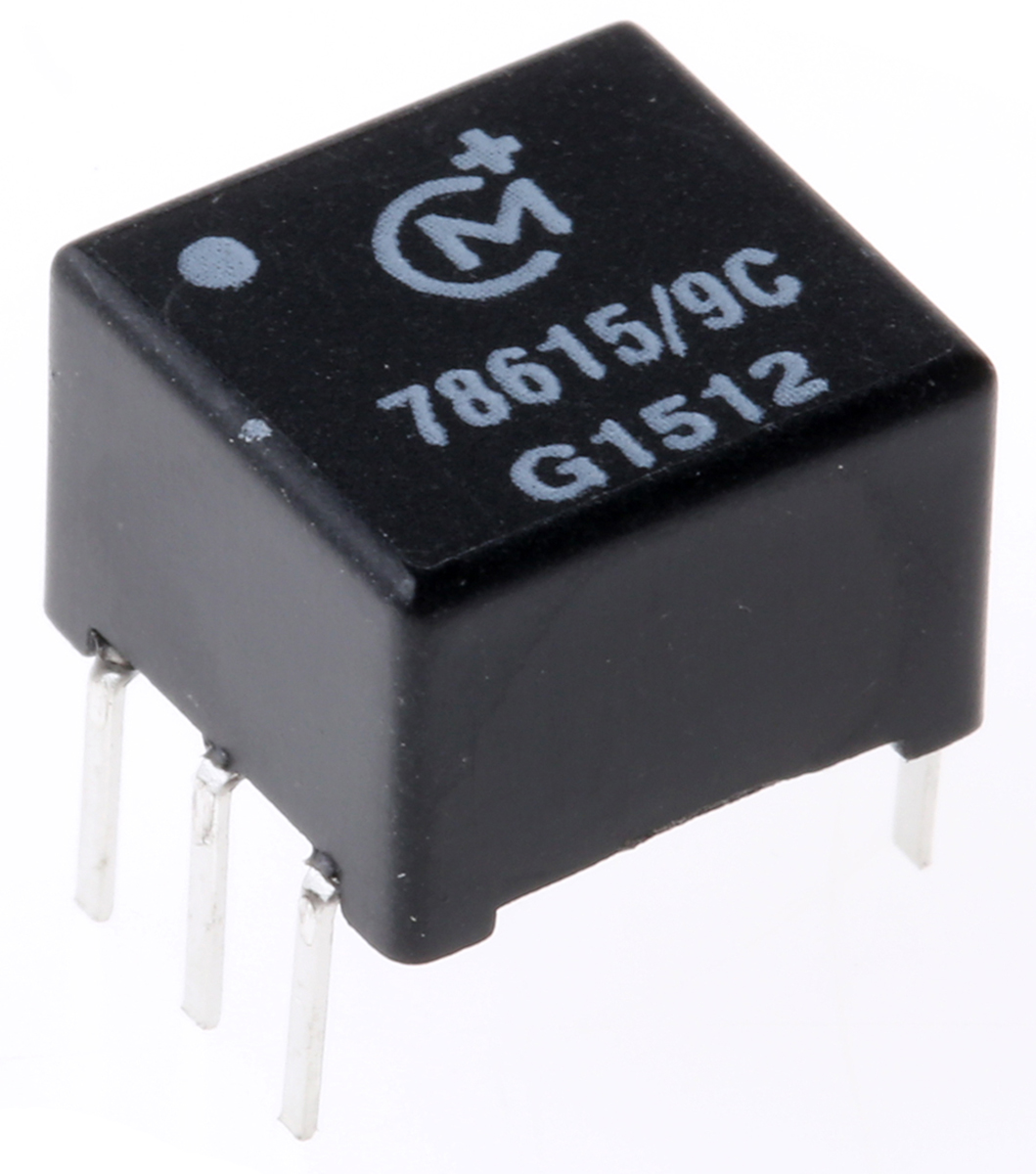 Murata Power Solutions Through Hole Pulse Transformer 1CT:1CT Turns Ratio, 10000 μH Prim. Inductance, 1.33Ω Prim.