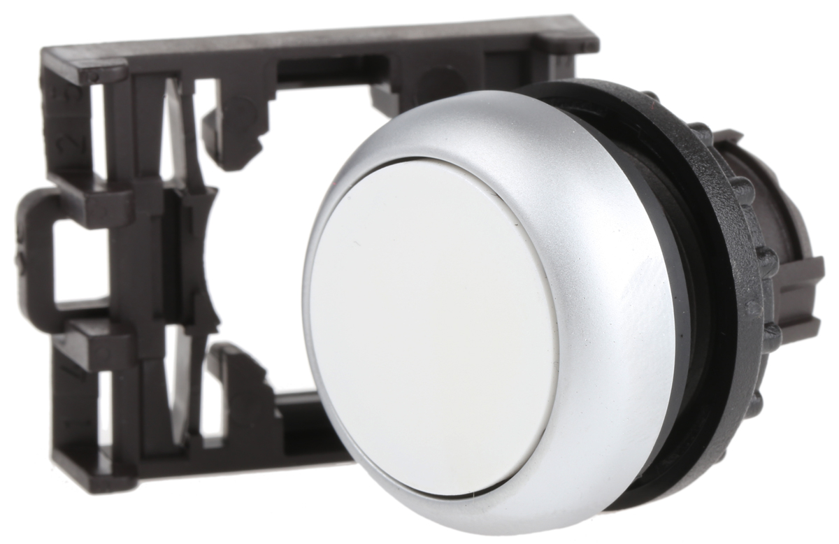 Eaton RMQ Titan M22 Series White Momentary Push Button Head, 22 mm Cutout, IP69K