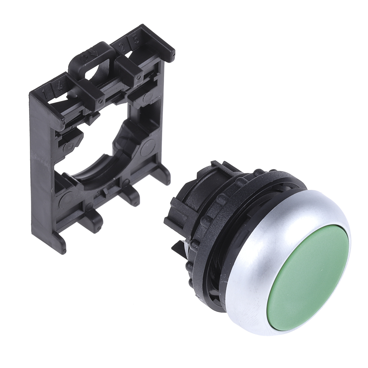 78635769-m22-d-gm22-a Eaton RMQ Titan M22 Series Green Momentary Push Button Head, 22 mm Cutout, IP69K