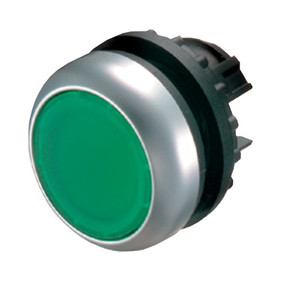 78635769-m22-d-gm22-a Eaton RMQ Titan M22 Series Green Momentary Push Button Head, 22 mm Cutout, IP69K