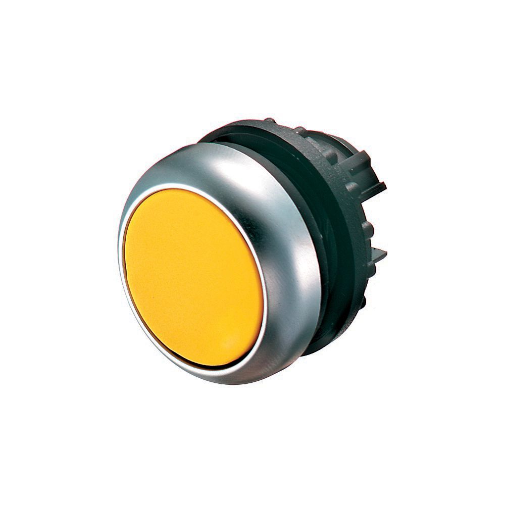 78635770-m22-d-ym22-a Eaton RMQ Titan M22 Series Yellow Momentary Push Button Head, 22 mm Cutout, IP69K