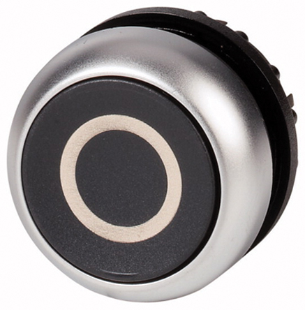 Eaton RMQ Titan M22 Series Black Momentary Push Button Head, 22 mm Cutout, IP69K