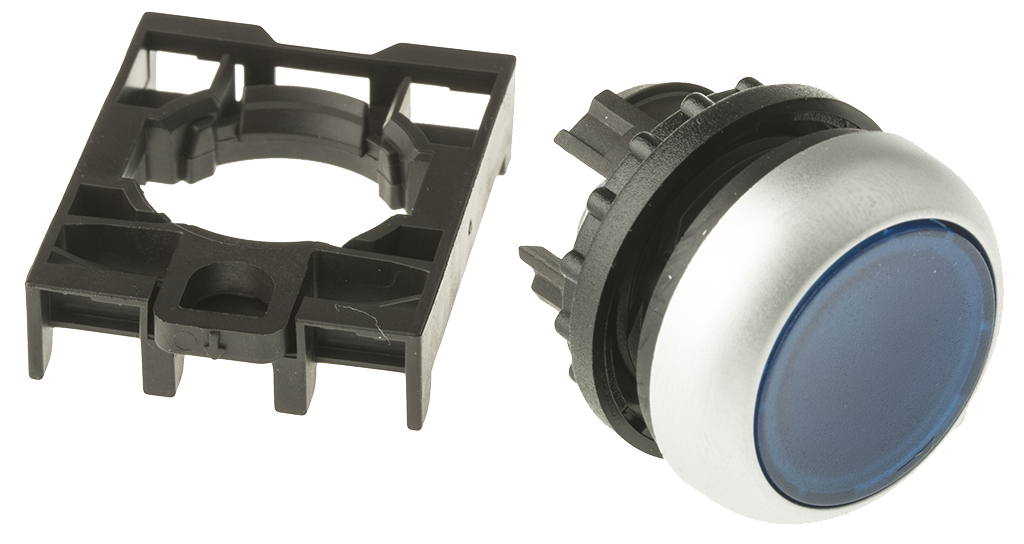 Eaton RMQ Titan M22 Series Blue Momentary Push Button Head, 22 mm Cutout, IP69K
