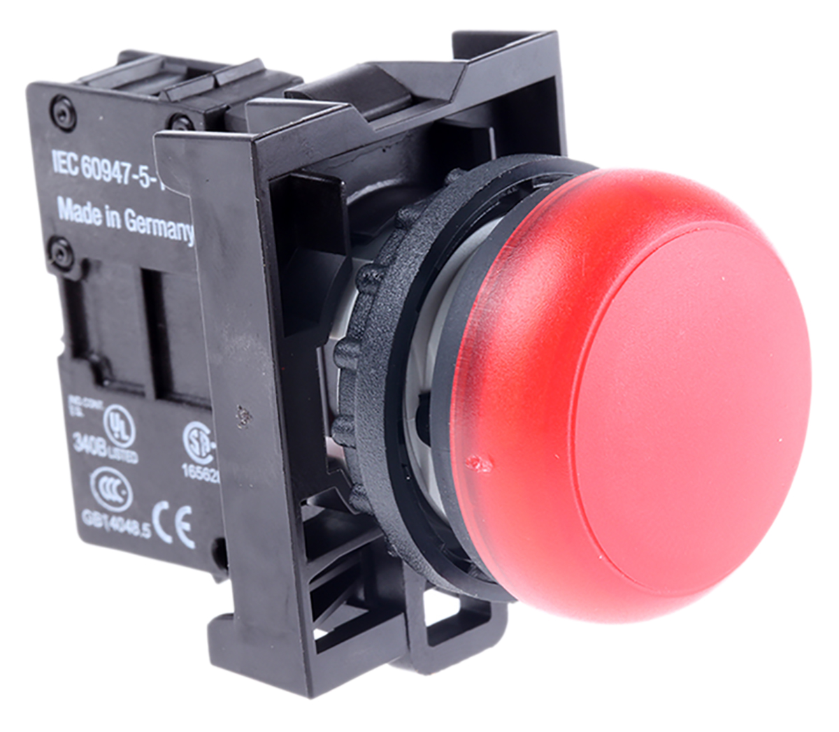 Eaton, RMQ Titan M22, Flush, Rear, Surface Mount Red LED Pilot Light, 22 mm Cutout, IP69K, Round, 264V, 85 V