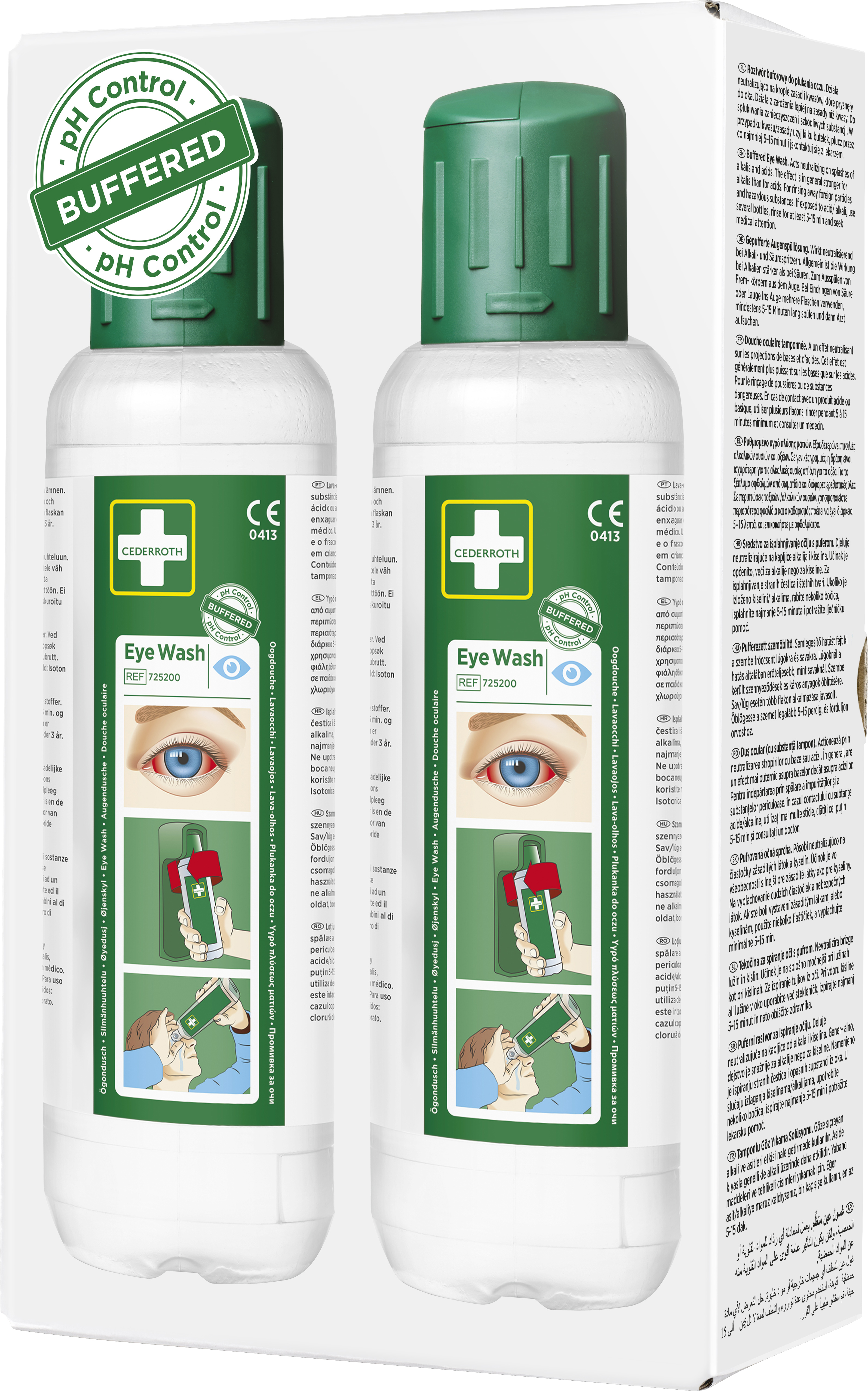 Cederroth Portable Eyewash Bottle Eyewash Bottle, 500ml