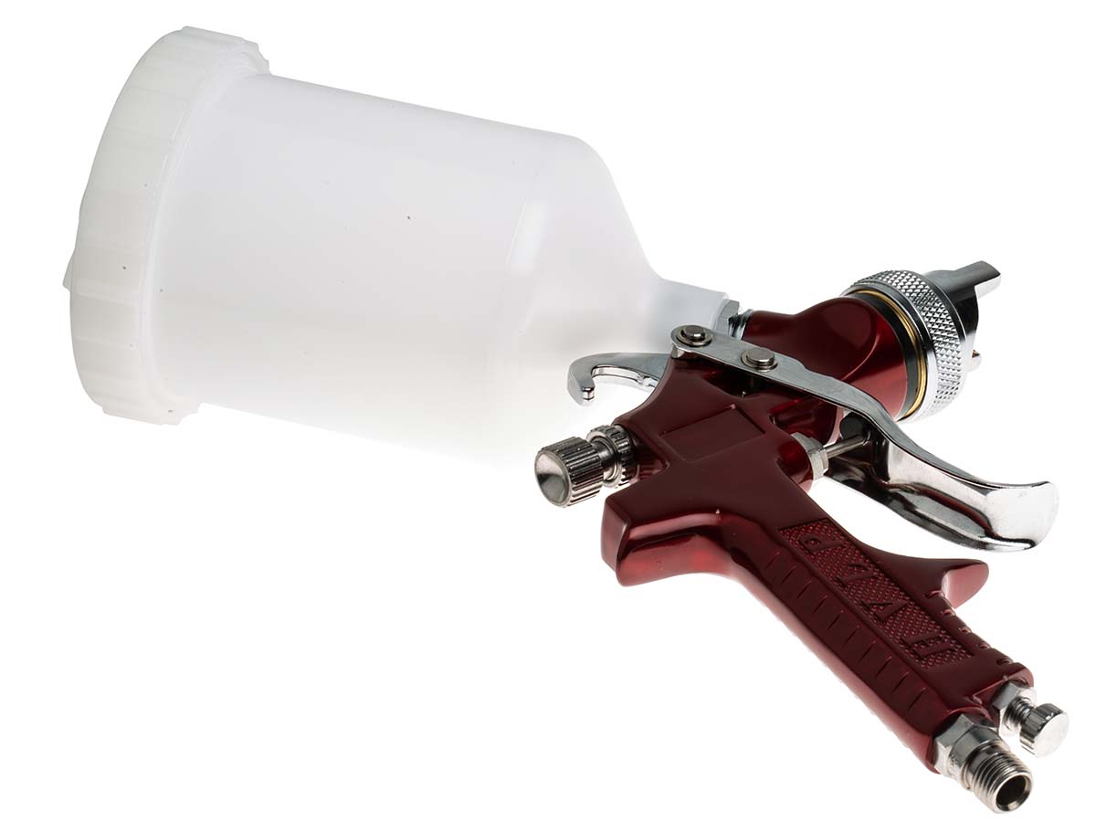 RS PRO 1/4 in Air Inlet (BSP) 43 psi Spray Gun 6.35 mm