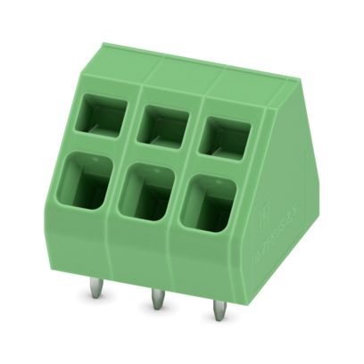 Phoenix Contact PCB Terminal Block, 3-Contact, 5.08mm Pitch, Wave Soldering, 1-Row, Push In Spring Termination