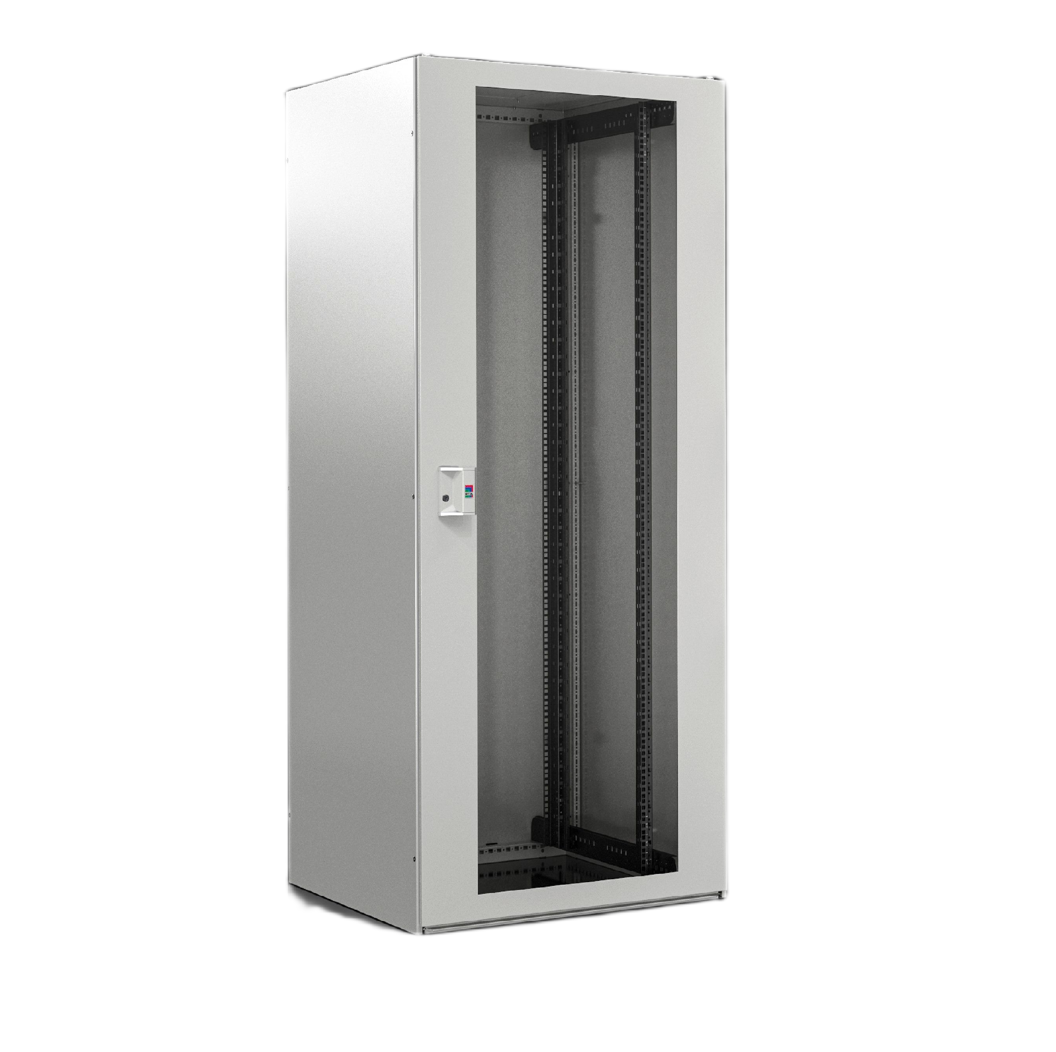 Rittal TX Series Grey 42 U Sheet Steel Rack , with Open Frame Frame, 1000 mm, 2000 mm Height 800 mm