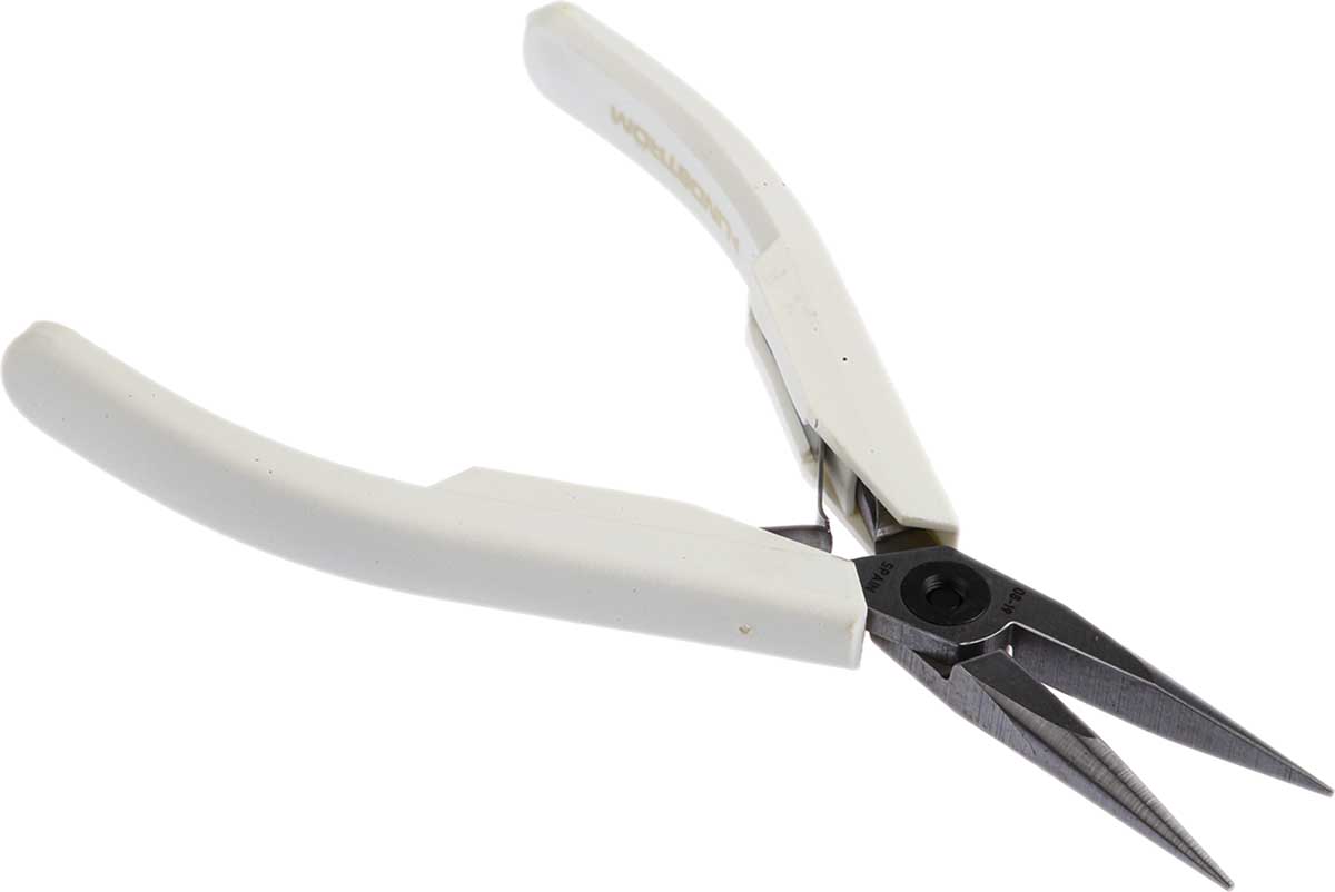 Lindstrom 1-Piece Long Nose Plier Serrated, 132 mm Overall, 32mm Jaw
