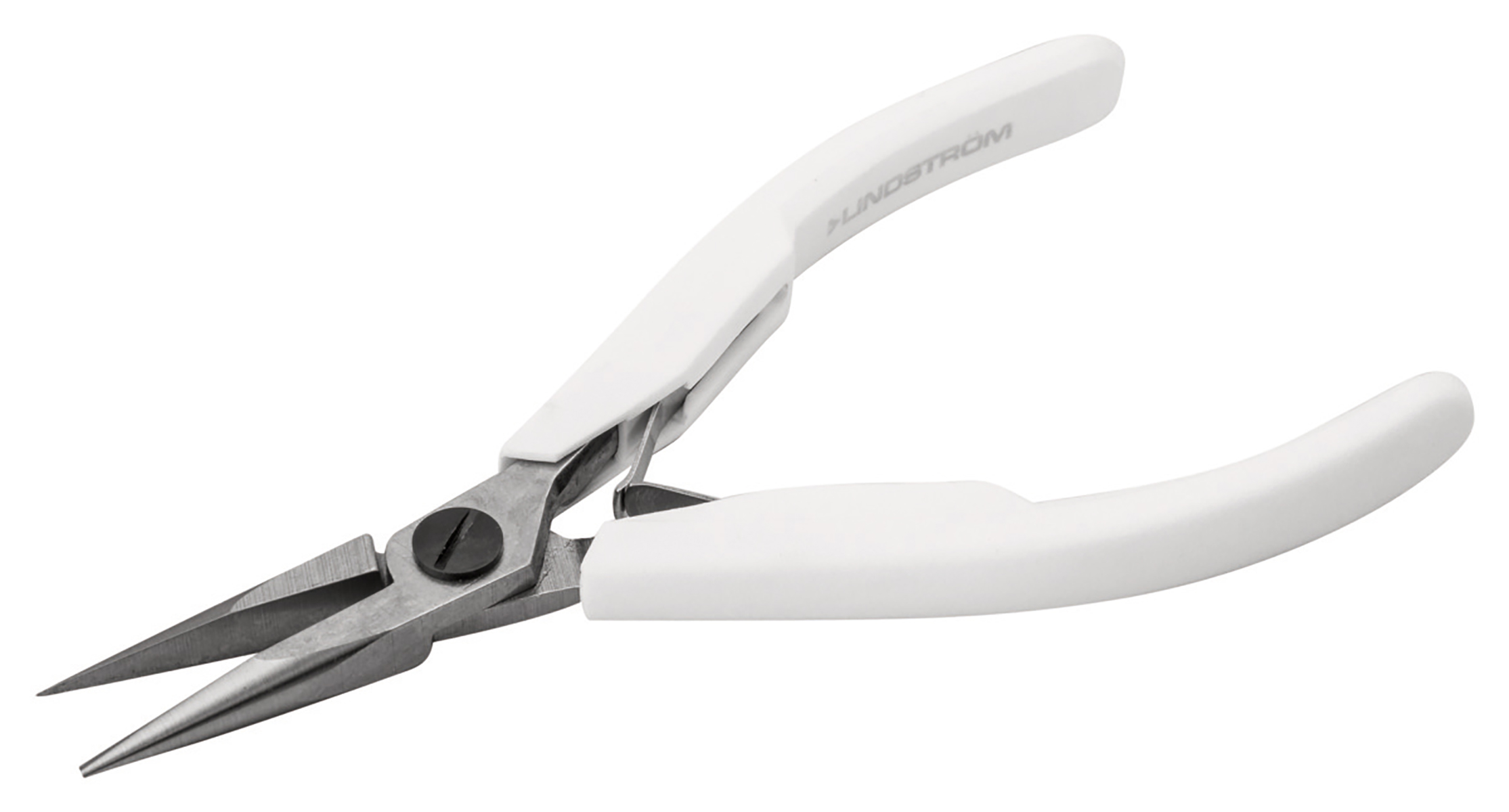 Lindstrom Long Nose Plier Snipe Nose, 132 mm Overall, 32mm Jaw ESD Safe