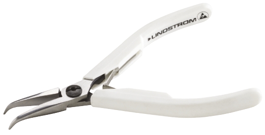 Lindstrom 7892 Long Nose Plier Bent Nose, 129mm Overall, 29mm Jaw
