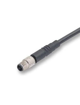 binder Male 3 way Straight to 4 way Unterminated Sensor Actuator Cable, 2 m