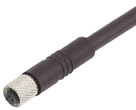 binder Female 3 way Straight to Unterminated 4 way Free End Sensor Actuator Cable, 2 m