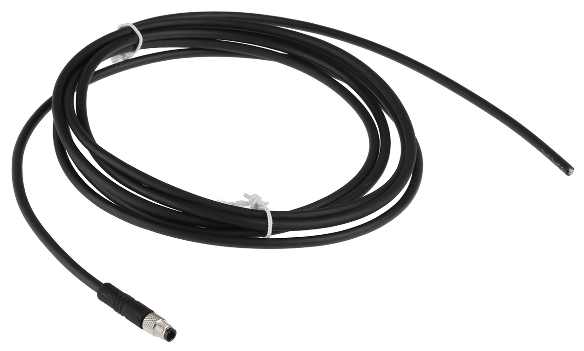 79-3107-52-04 binder Female 3 way Straight to Unterminated 4 way Free End Sensor Actuator Cable, 2 m