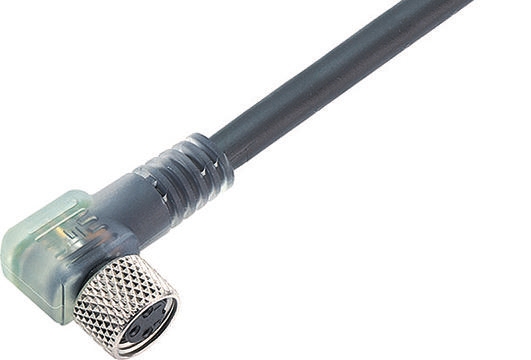 binder Female 3 way M8, Right Angle to 34 way Unterminated Sensor Actuator Cable, 5 m