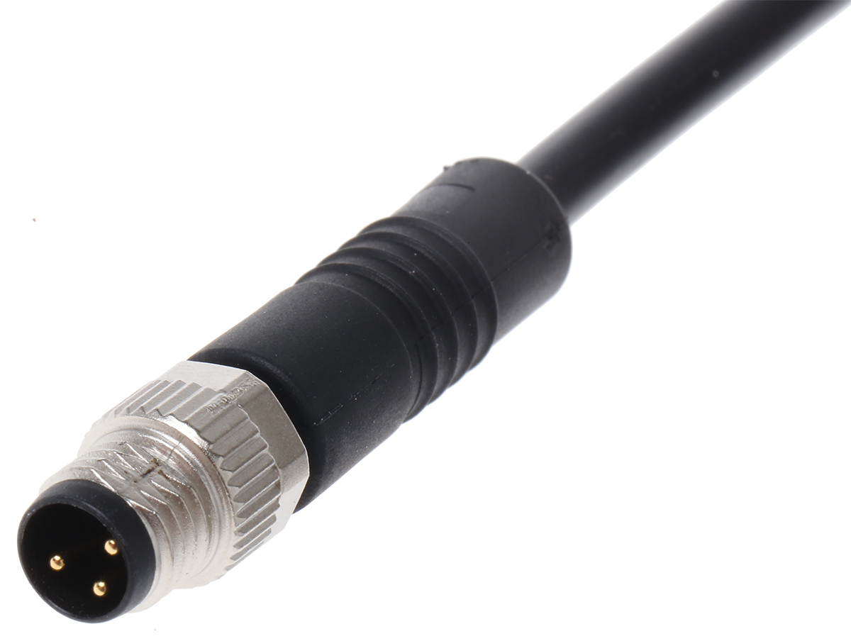 binder Male 3 way Straight to Female 34 way Unterminated Sensor Actuator Cable, 5 m