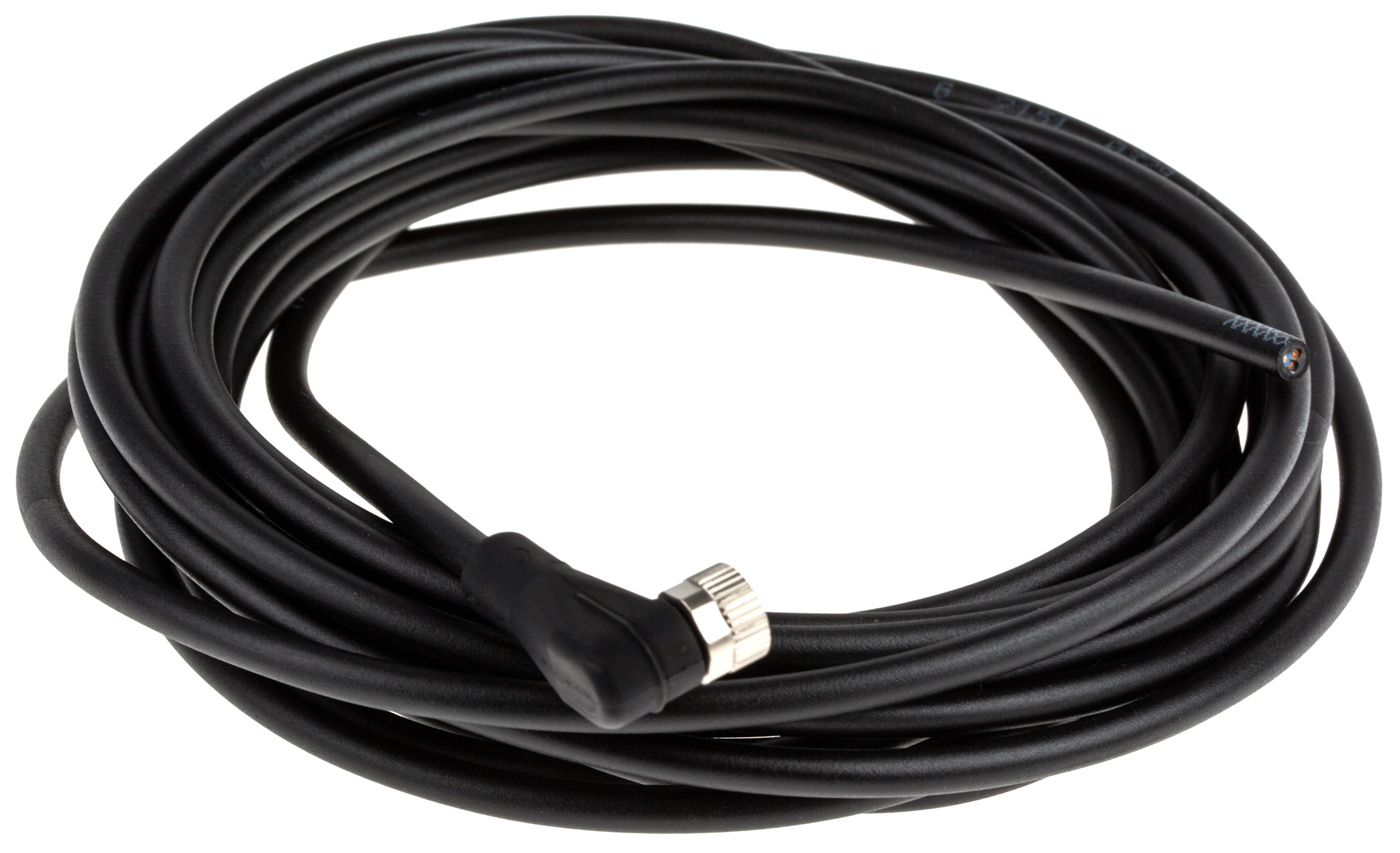 binder Female 3 way Right Angle to Unterminated Free End Sensor Actuator Cable, 5 m