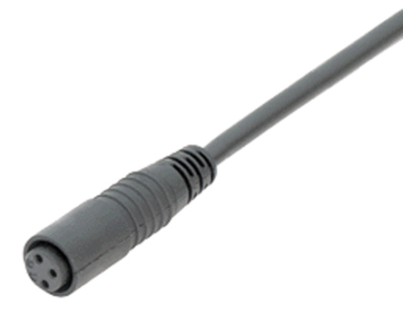 binder Female 3 way Straight to Unterminated Free End Sensor Actuator Cable, 2 m
