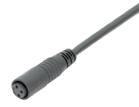 binder Female 3 way Straight to Unterminated Free End Sensor Actuator Cable, 5 m