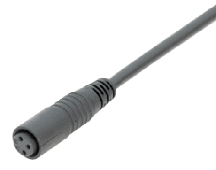 binder Female 3 way Straight to Unterminated Free End Sensor Actuator Cable, 2 m