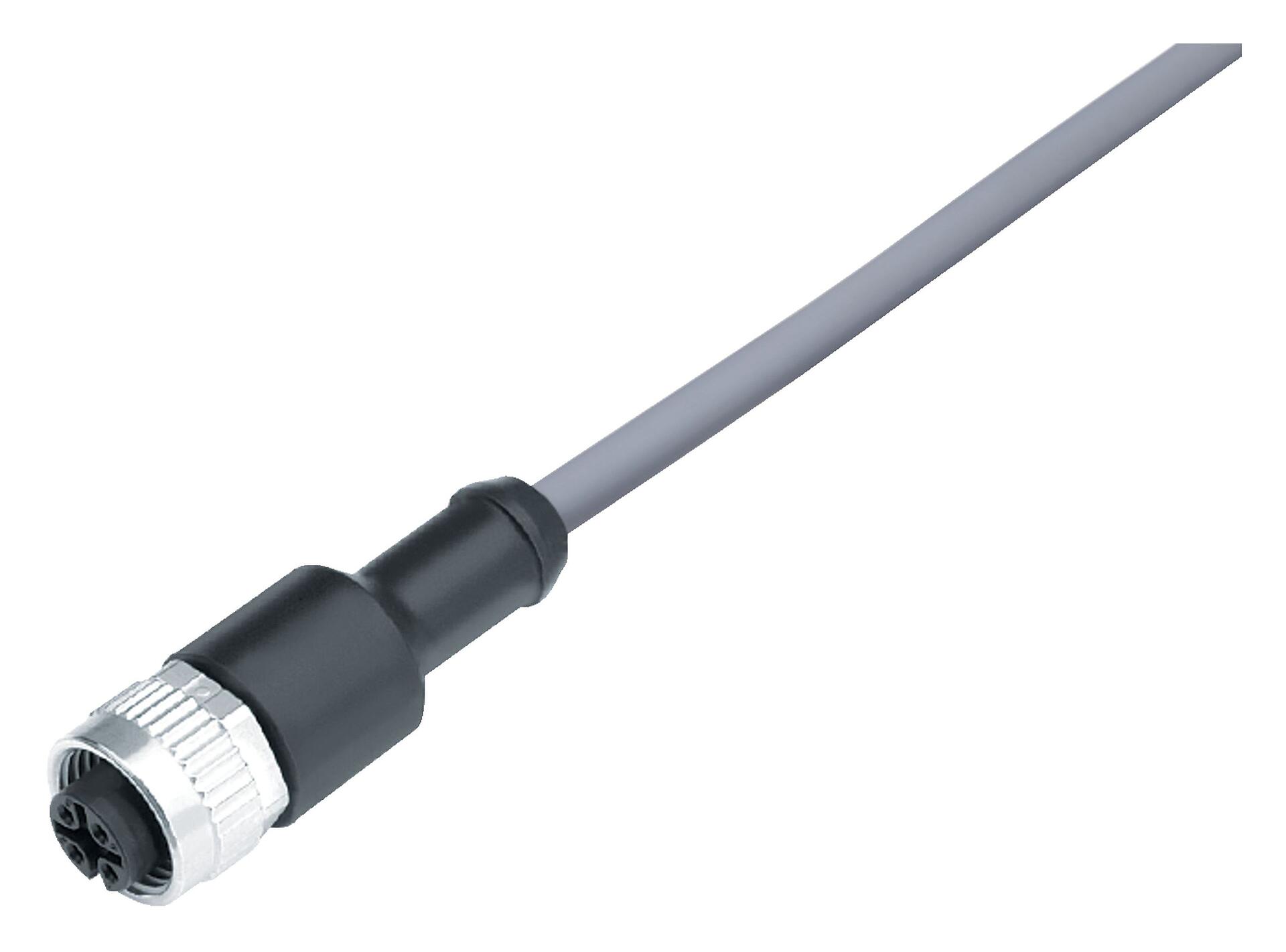79-3430-17-04 binder Female 4 way Straight to Unterminated Free End Sensor Actuator Cable, 5 m