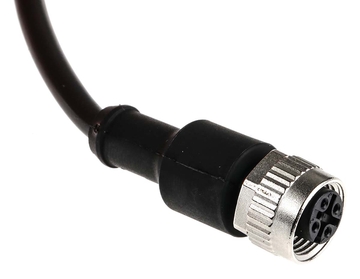 79-3430-17-04 binder Female 4 way Straight to Unterminated Free End Sensor Actuator Cable, 5 m