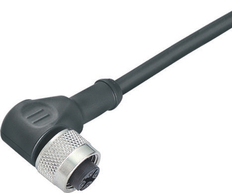 binder Female 3 way M12, Right Angle to Unterminated Free End Sensor Actuator Cable, 5 m