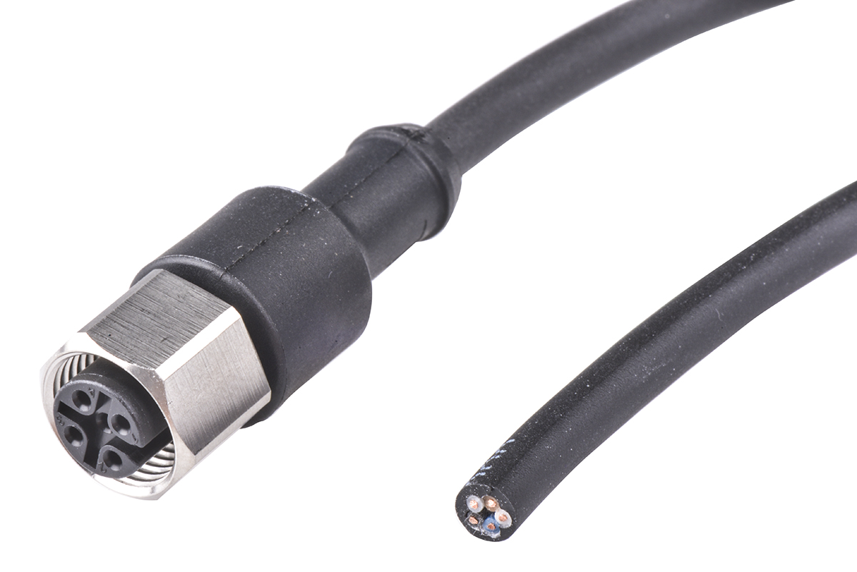 binder Female 5 way Straight to Unterminated Free End Sensor Actuator Cable, 2 m