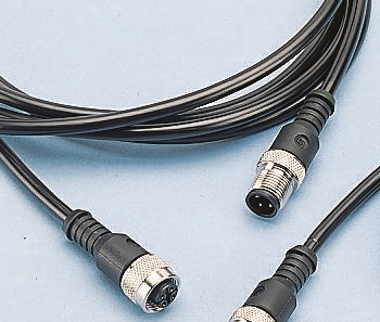 binder Male 4 way Straight to Female Straight Sensor Actuator Cable, 2 m