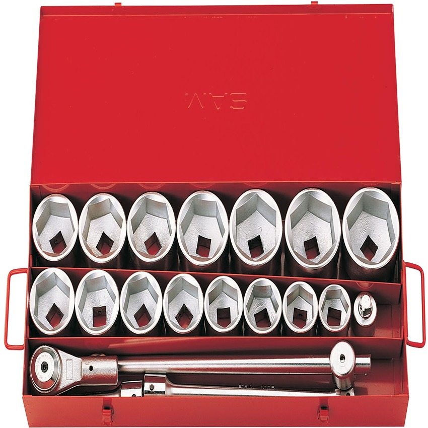 SAM 20-Piece 1 in Square Socket Set