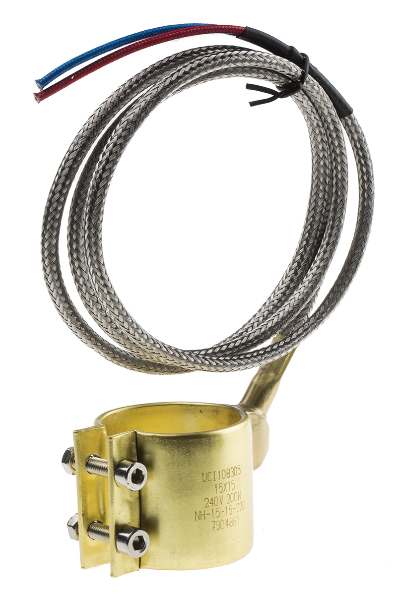 RS PRO Heating Element, 1.5 in, 1.5 in, Band Heater, 220 W, 230V ac