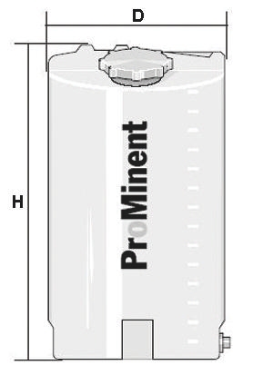 ProMinent Polyethylene 60L Chemical Tank, 791994