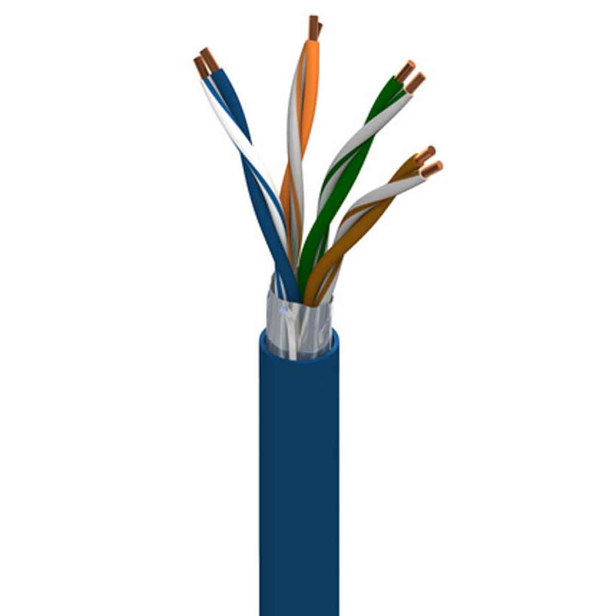 Belden 7919A, 305 m Cat5e Ethernet Cable, Black Polyvinyl Chloride Sheath Screened, Shielded