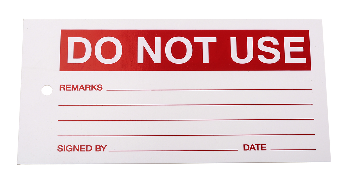 RS PRO Pre-Printed Label-Do Not Use-. Quantity: 1 Per Pack