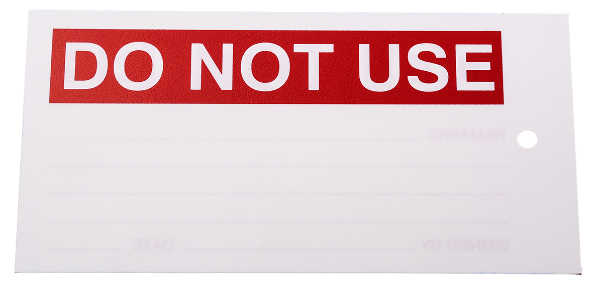 792-4495 RS PRO Pre-Printed Label-Do Not Use-. Quantity: 1 Per Pack